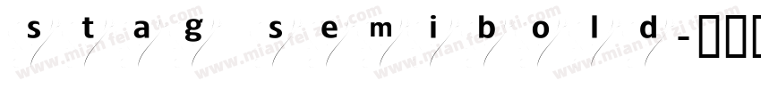 stag semibold字体转换